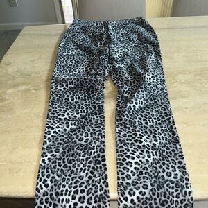 Charter Club Gray Leopard Print Pants